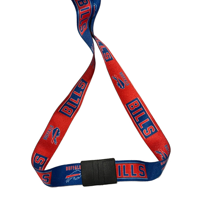 Buffalo Bills Blocked Logo Lanyard w/ Detachable Buckle