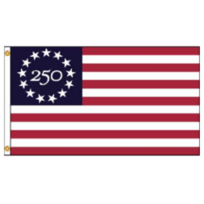 Betsy Ross 250th Anniversary Flag - Made in USA