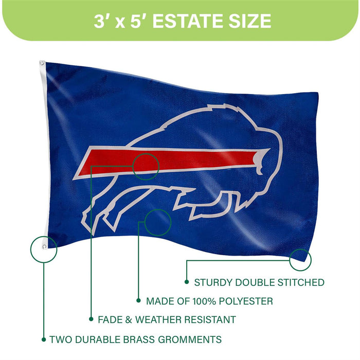 3x5' Buffalo Bills Estate Polyester Flag