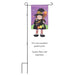 Witch Boo Crazy Legs Garden Flag