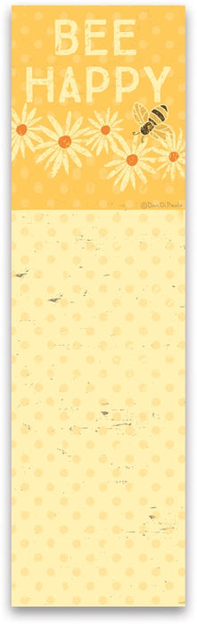 Bee Happy Yellow List Pad