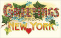Floral Greetings From New York PRINT