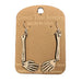Skeleton Hand Dangle Wood Earrings