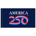 3x5' America 250th Anniversary Blue Nylon Indoor Flag