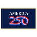 3x5' America 250th Anniversary Blue Nylon Indoor Flag w/ Fringe