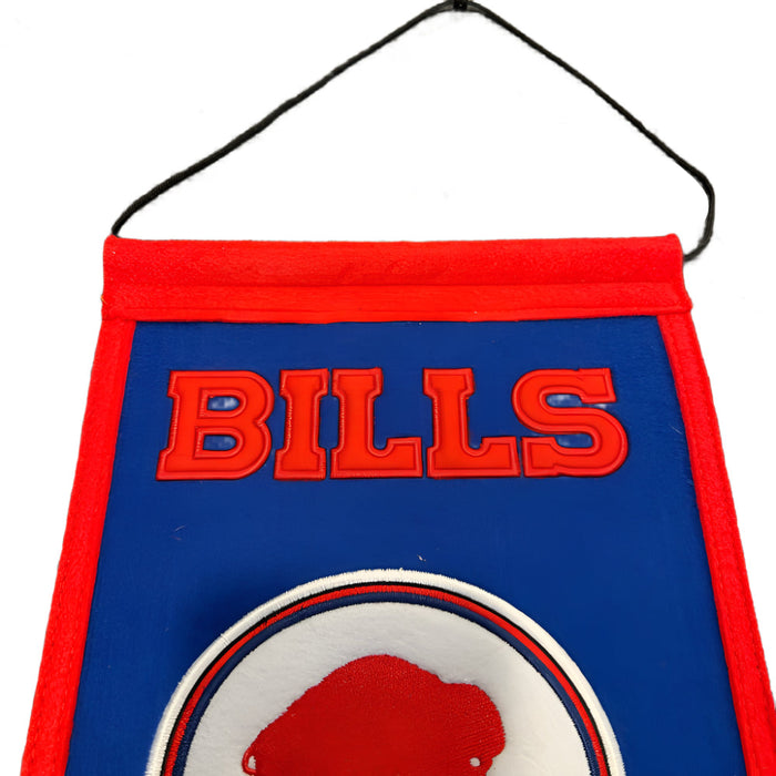 Buffalo Bills Helmet Evolution Wool Banner