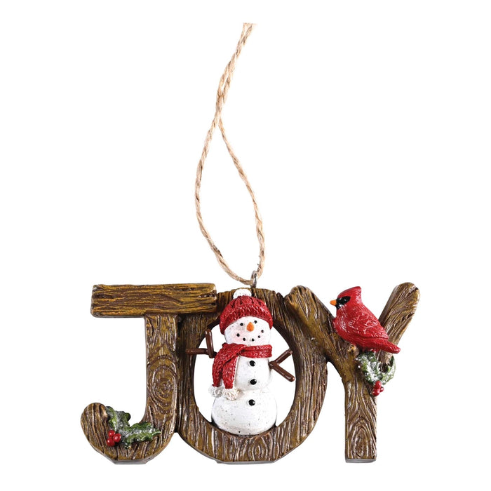 Joy Snowman Hanging Ornament