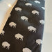 Black and White Buffalo Silk Neck Tie