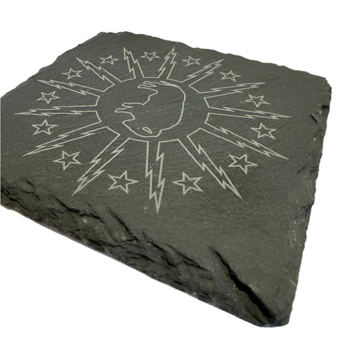 City of Buffalo Standing Inverted Square Slate Coaster