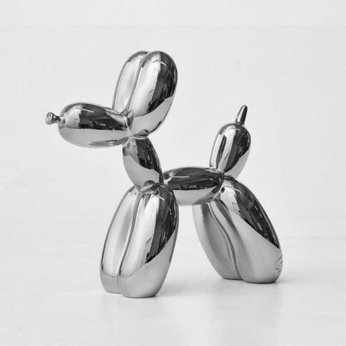 Electroplating Silver Balloon Dog Sculpture