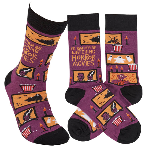 Horror Movies Crew Socks