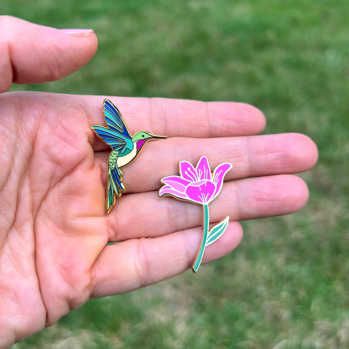Hummingbird Enamel Lapel Pin