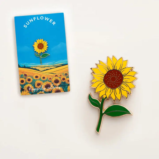 Sunflower Enamel Lapel Pin