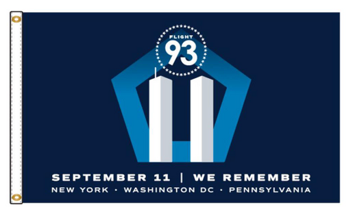 September 11th All 3 Locations Nylon Flag - Made in USA