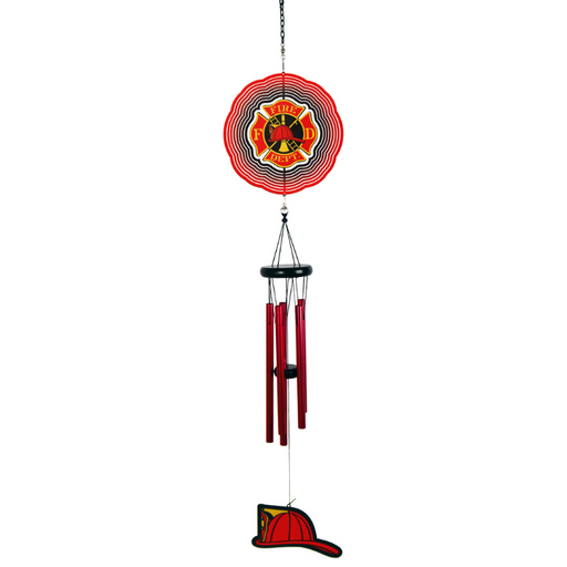 36" Fire Department Spinner Wind Chime