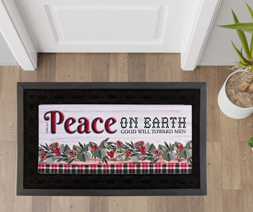 Peace on Earth Luke 2:14 Mini Switch Doormat Insert
