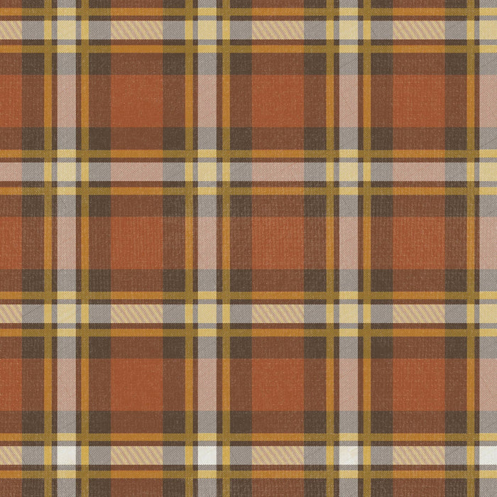 Fall Plaid Paper Table Runner