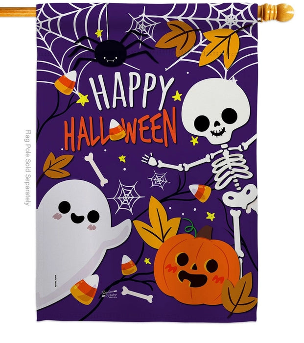 Happy Halloween Banner Flag
