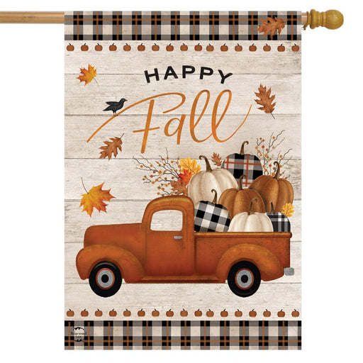 Happy Fall Pickup Truck Banner Flag