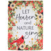 Let Heaven and Nature Sing Garden Flag