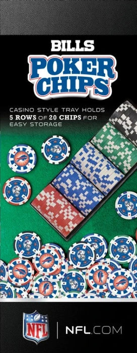 Buffalo Bills 100 Piece Poker Chips