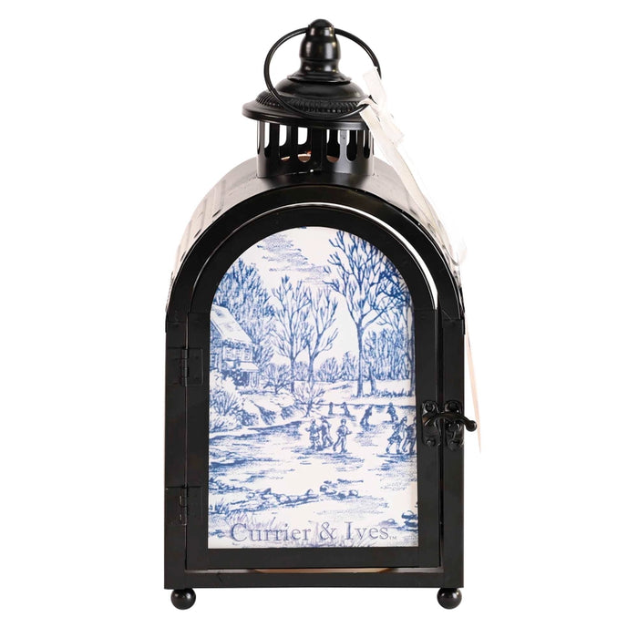 Lantern Skaters Candle Votive Metal Lantern