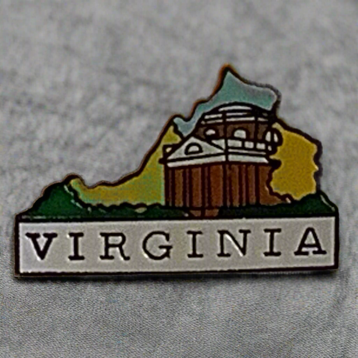 Virginia Map Lapel Pin 2025 