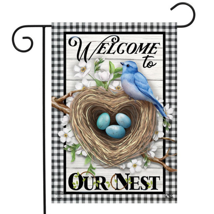 Welcome to Our Nest Garden Flag
