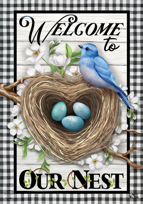 Welcome to Our Nest Garden Flag