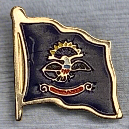 North Dakota Flag Lapel Pin 2025