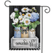 Crated Mason Jars Garden Flag