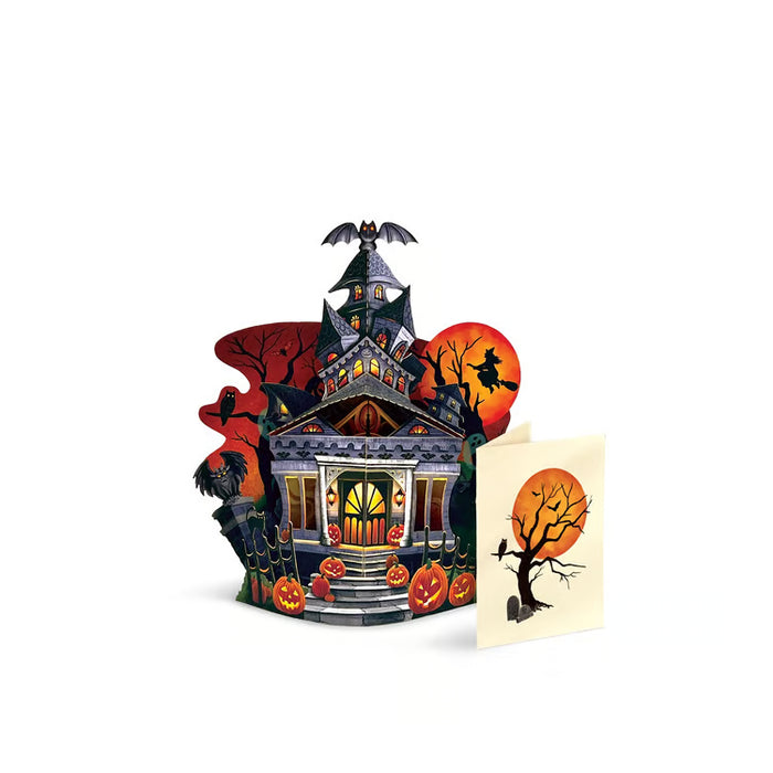 Haunted House Pop-Up Scene w/ Note Card