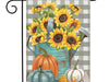 Sunflower Watering Can Garden Flag
