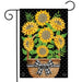 Primitive Sunflowers Garden Flag