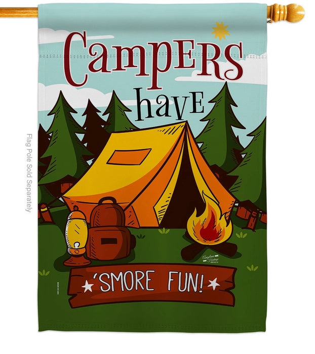 Smore Fun! Campers Banner Flag