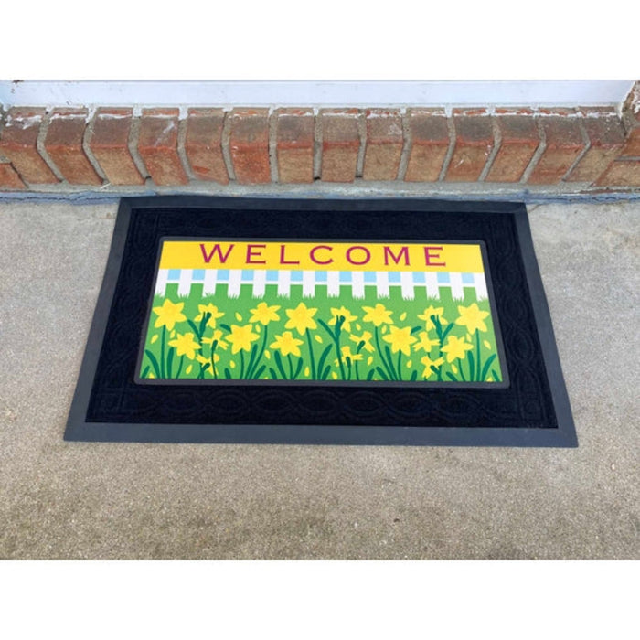 Welcome Daffodils Mini Switch Doormat Insert
