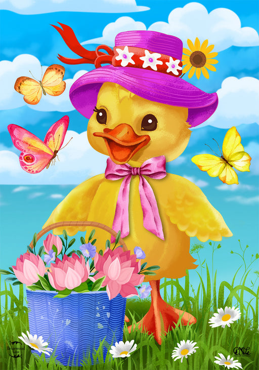 Spring Duckling Flag