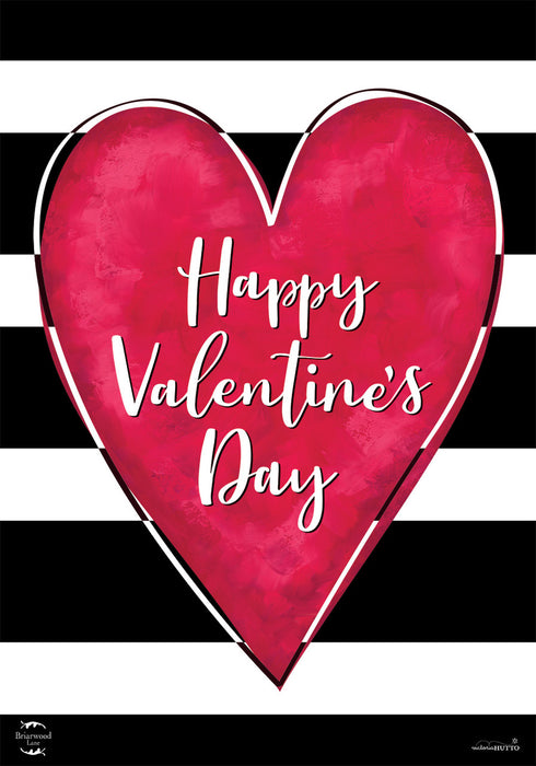 Valentine's Heart Primitive Decorative Flag