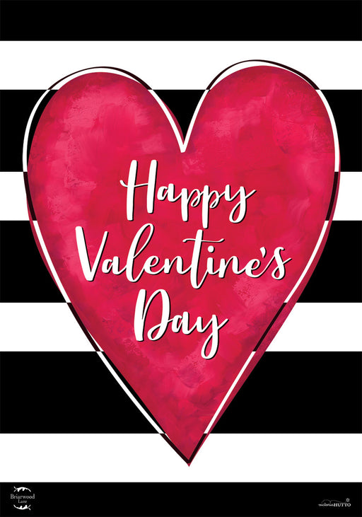 Valentine's Heart Primitive Decorative Flag