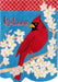 Spring Cardinal Burlap Garden Flag