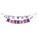 Patriotic Welcome Burlap String Banner