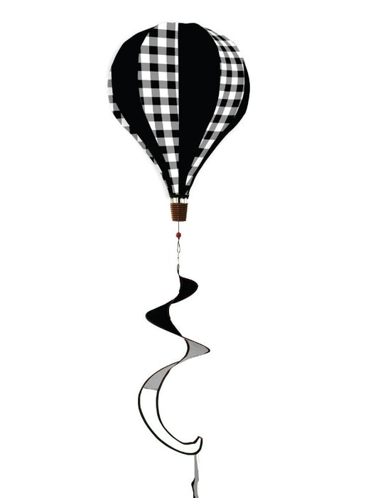 Black and White Check Hot Air Balloon Twister