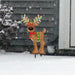 Reindeer in Lights Metal Yard Stake