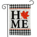 Fall Home Burlap Garden Flag