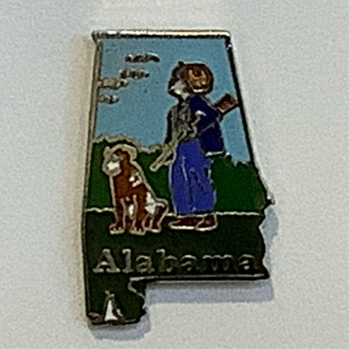 Alabama Map Lapel Pin 2025