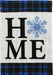 Snowflake Home Burlap Garden Flag