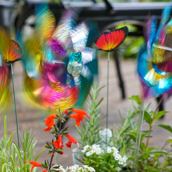 Rainbow Whirl Mylar Pinwheel