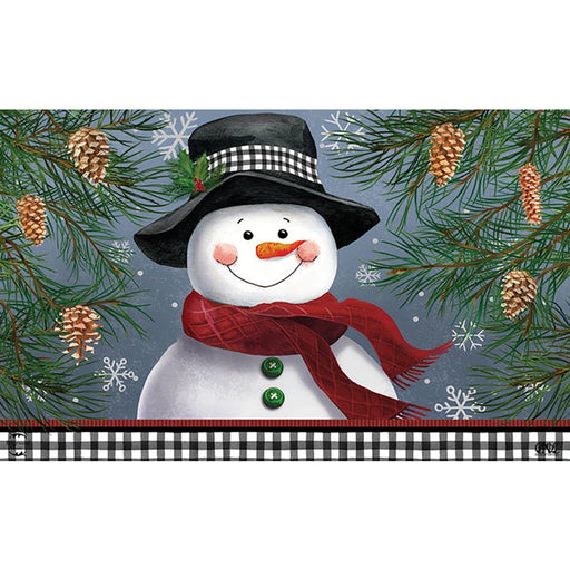 Smiling Snowman Doormat