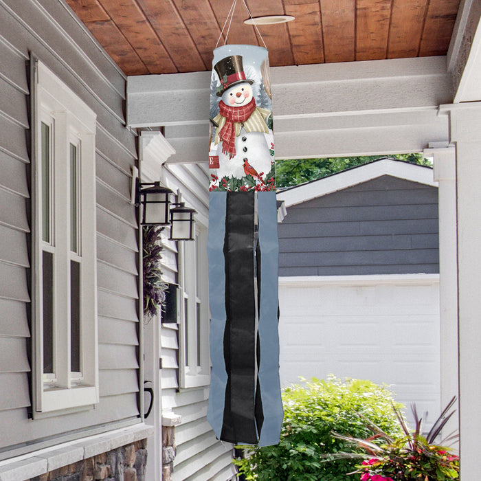40" Jolly Snowman Windsock