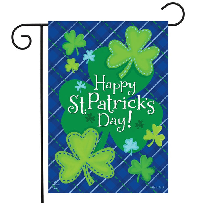 Happy Shamrocks Garden Flag